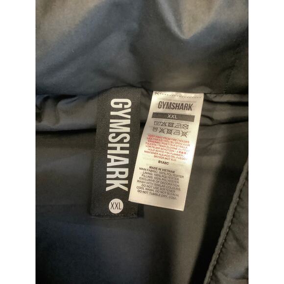 Gymshark Women's XXL Black Oversized Longline Gilet Puffer Vest Hooded HR7-38 - Picture 5 of 5